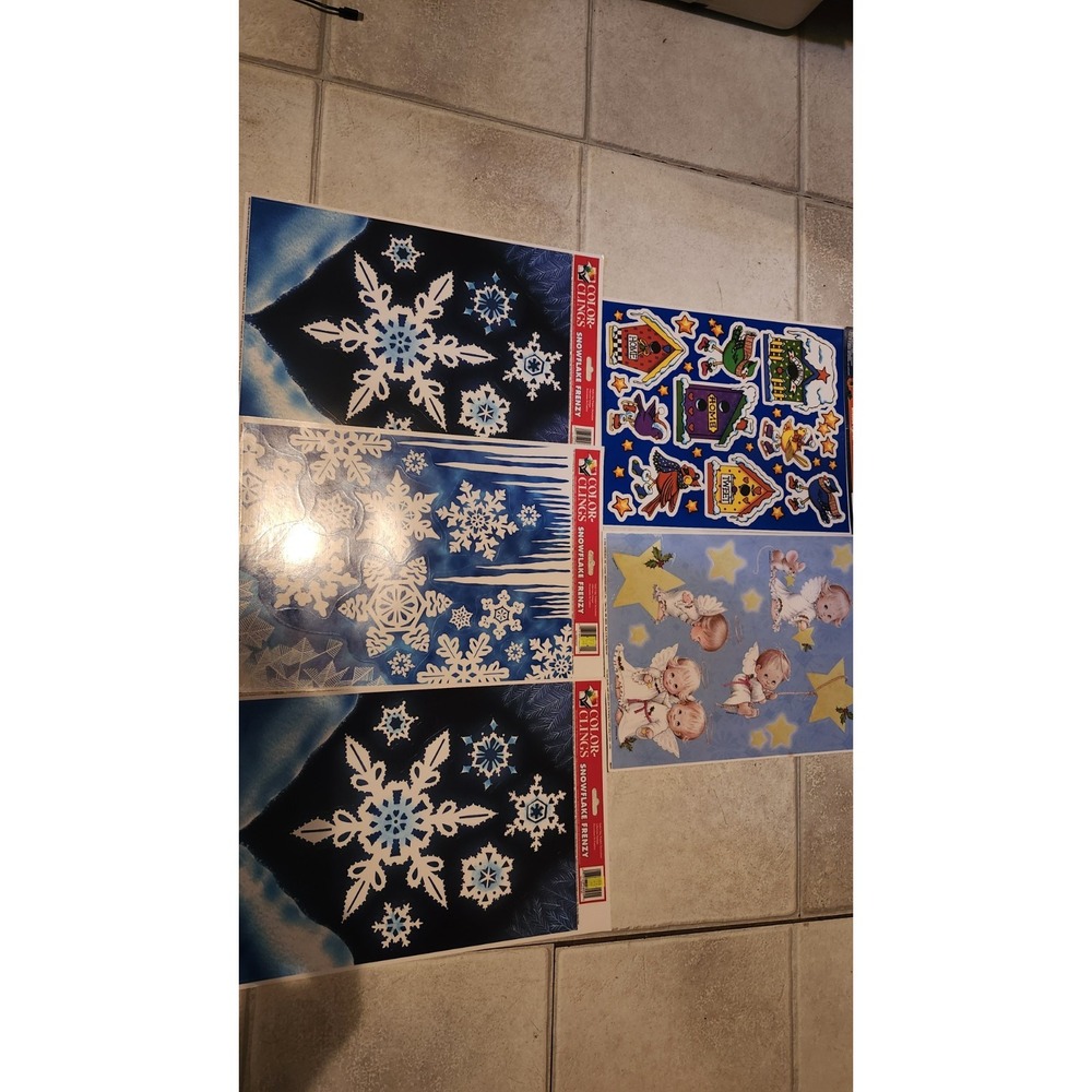 Set Of 5‎ Color-clings Window Decorations 2001-2009